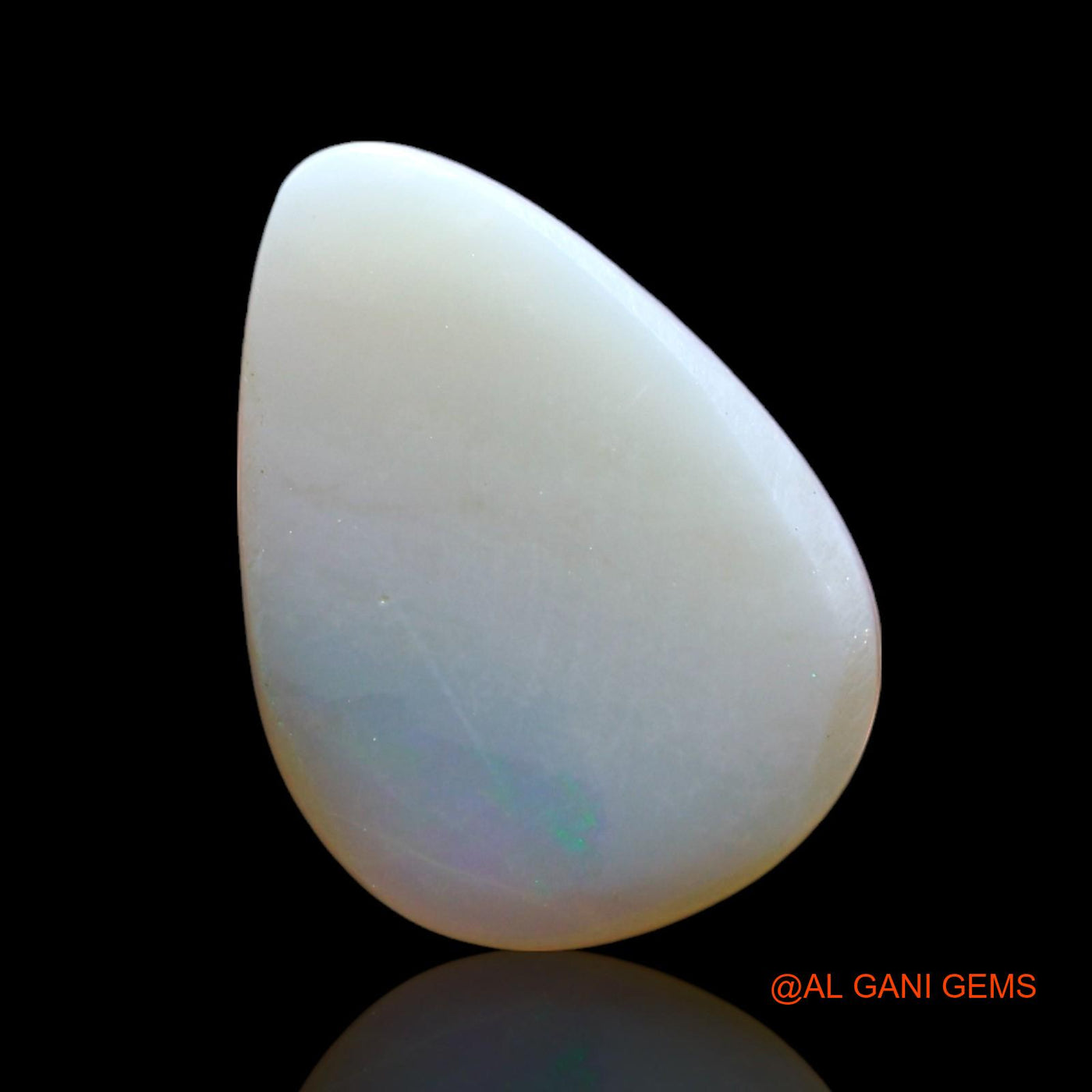 Natural Untreated Fire Opal Loose Gemstone Pear Cabochon From Australia 1.00 Cts 13x9x2 mm AF-777
