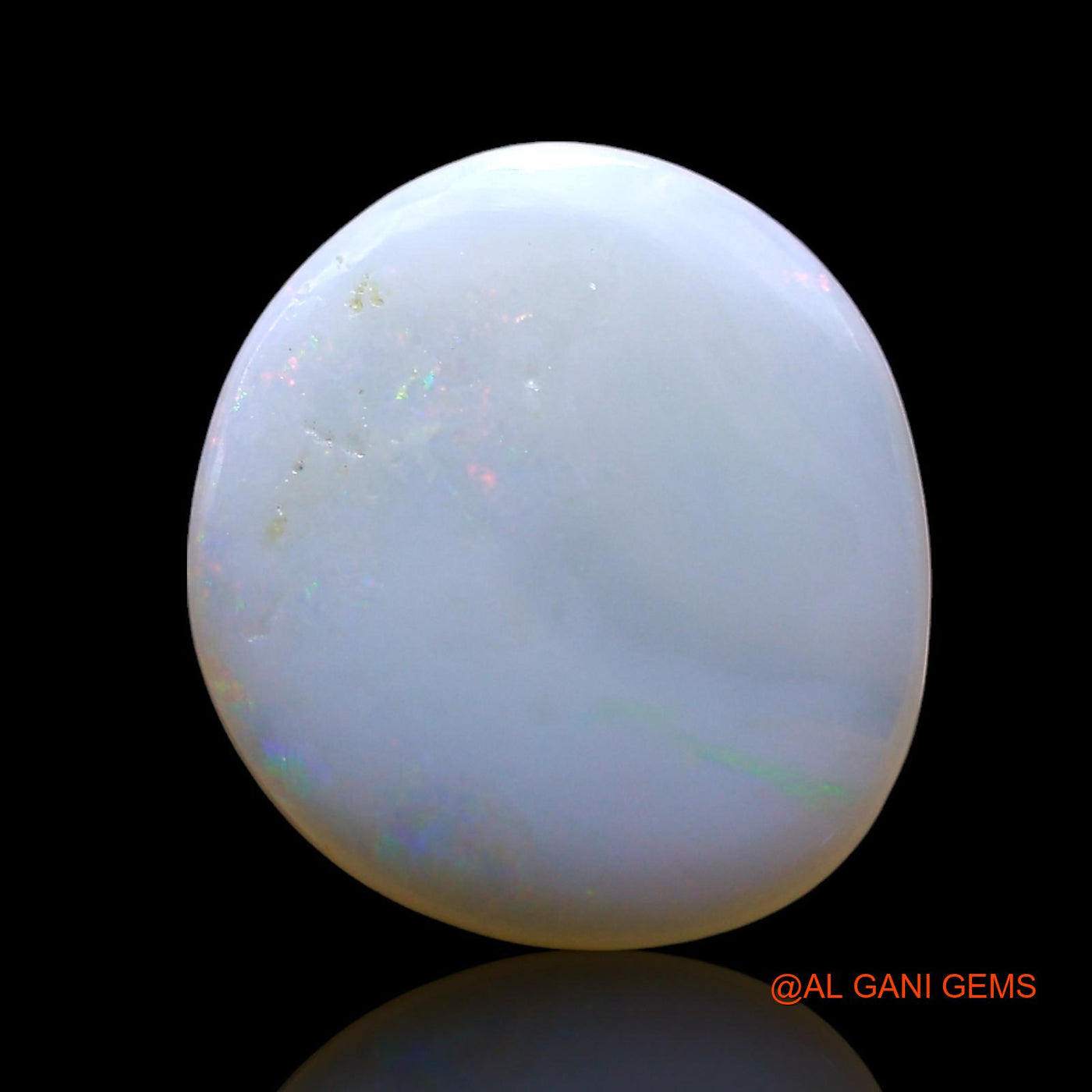 2.00 Cts Natural Australian Fire Opal Oval Cabochon Loose Gemstone For Jewelry 12x11x2 mm AF-778