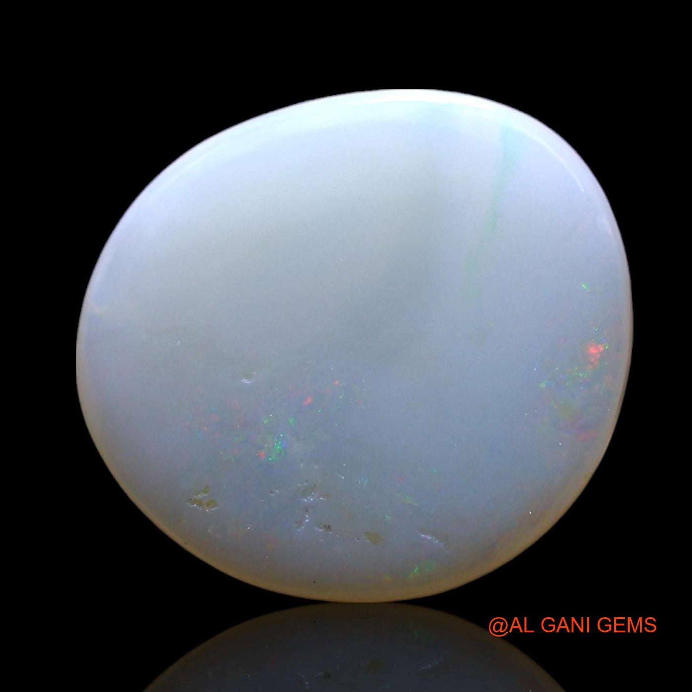2.00 Cts Natural Australian Fire Opal Oval Cabochon Loose Gemstone For Jewelry 12x11x2 mm AF-778