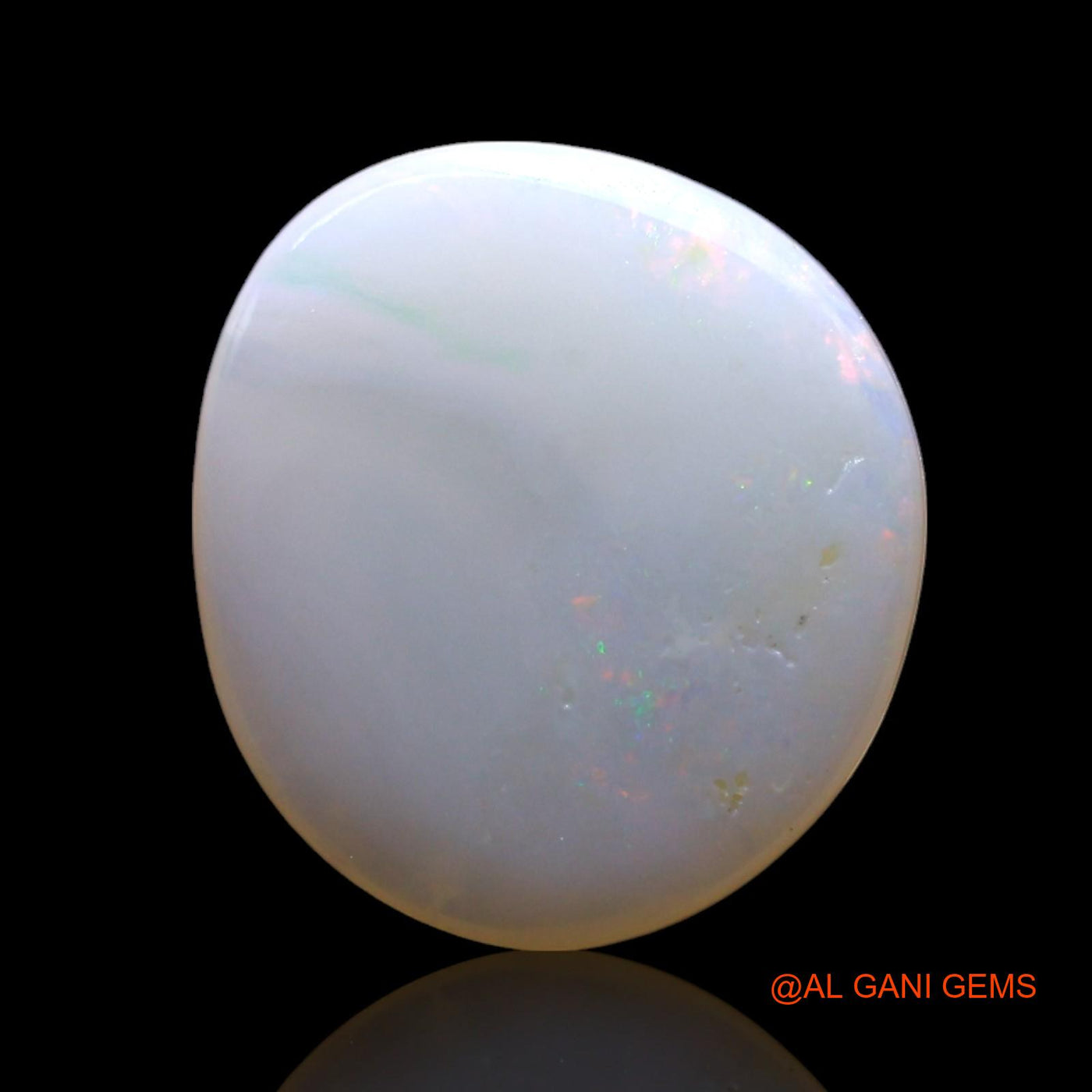 2.00 Cts Natural Australian Fire Opal Oval Cabochon Loose Gemstone For Jewelry 12x11x2 mm AF-778