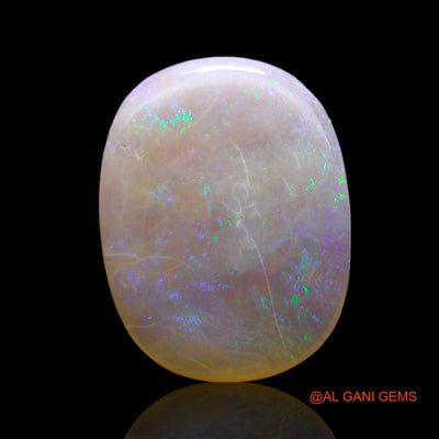 Natural Fire Opal Gemstone 4.00 Cts Loose Oval Cabochon From Australia 17x13x2 mm AF-77