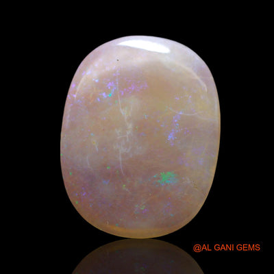 Natural Fire Opal Gemstone 4.00 Cts Loose Oval Cabochon From Australia 17x13x2 mm AF-77