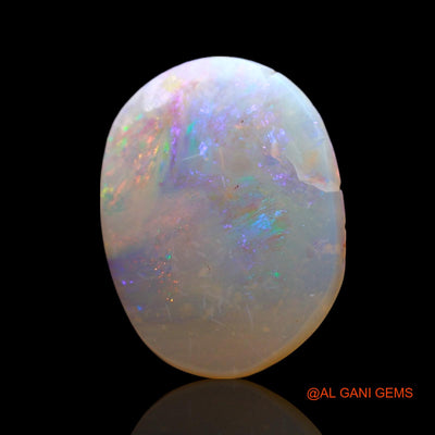 Natural Untreated Fire Opal Loose Gemstone Oval Cabochon From Australia 1.00 Cts 12x9x1 mm AF-780