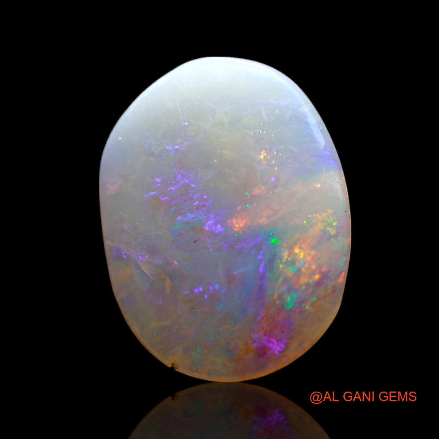 Natural Untreated Fire Opal Loose Gemstone Oval Cabochon From Australia 1.00 Cts 12x9x1 mm AF-780