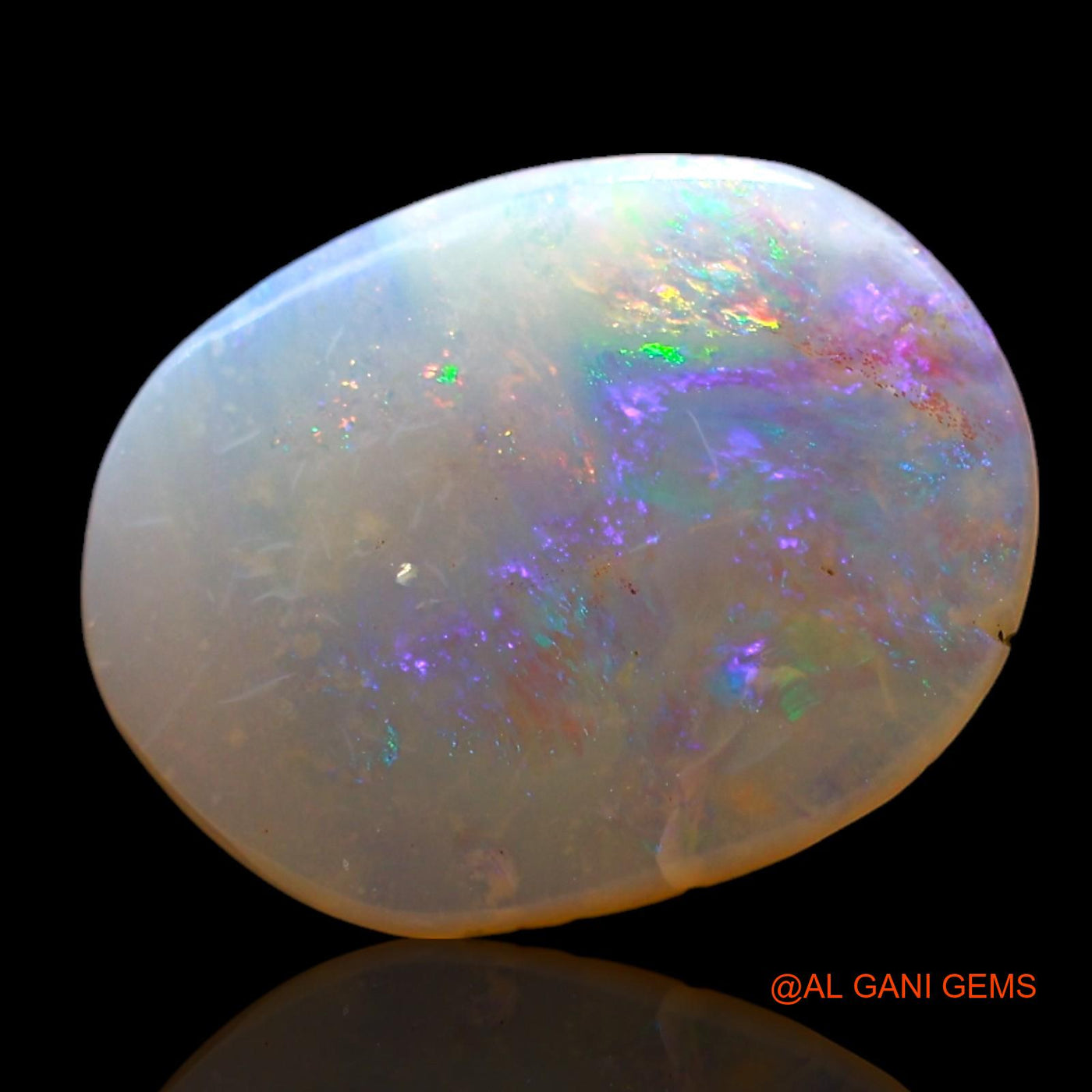 Natural Untreated Fire Opal Loose Gemstone Oval Cabochon From Australia 1.00 Cts 12x9x1 mm AF-780