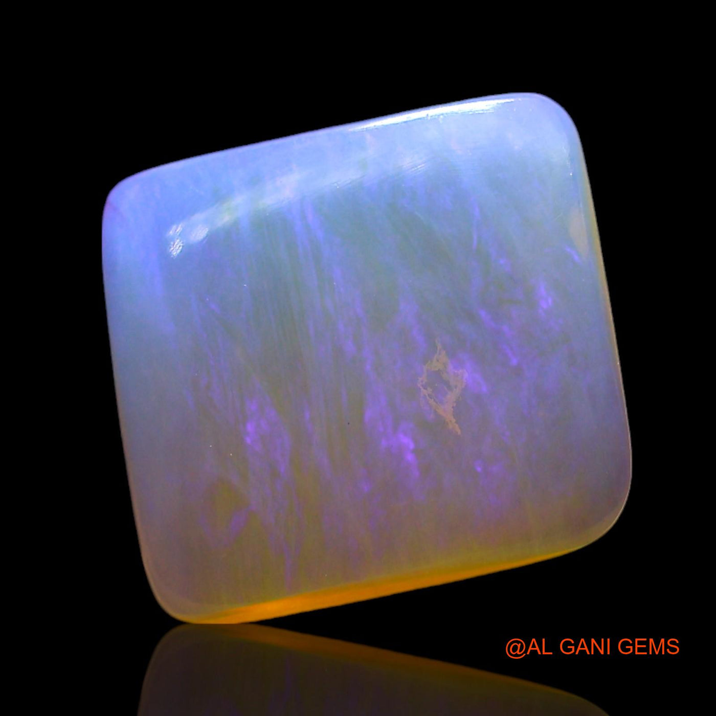 3.00 Cts Unheated Australian Fire Opal Loose Gemstone Square Cabochon Natural 10x9x3 mm AF-781