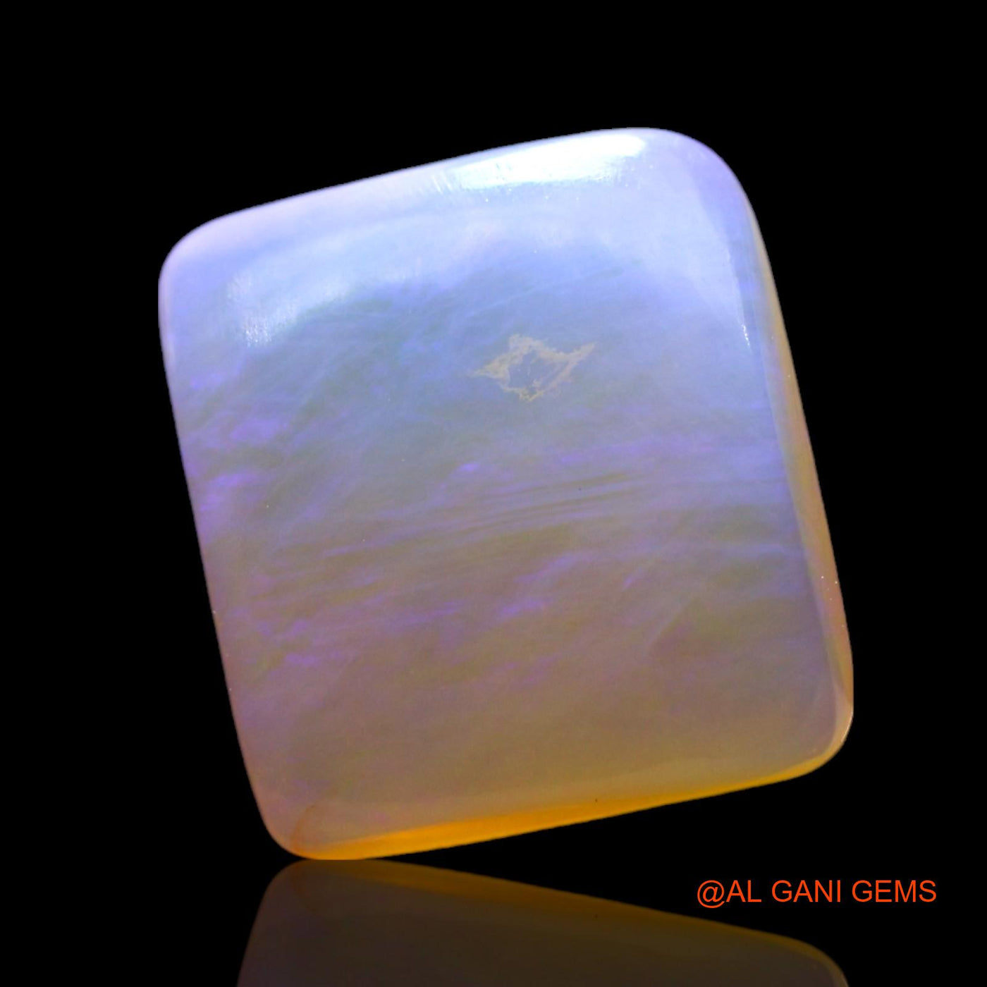 3.00 Cts Unheated Australian Fire Opal Loose Gemstone Square Cabochon Natural 10x9x3 mm AF-781