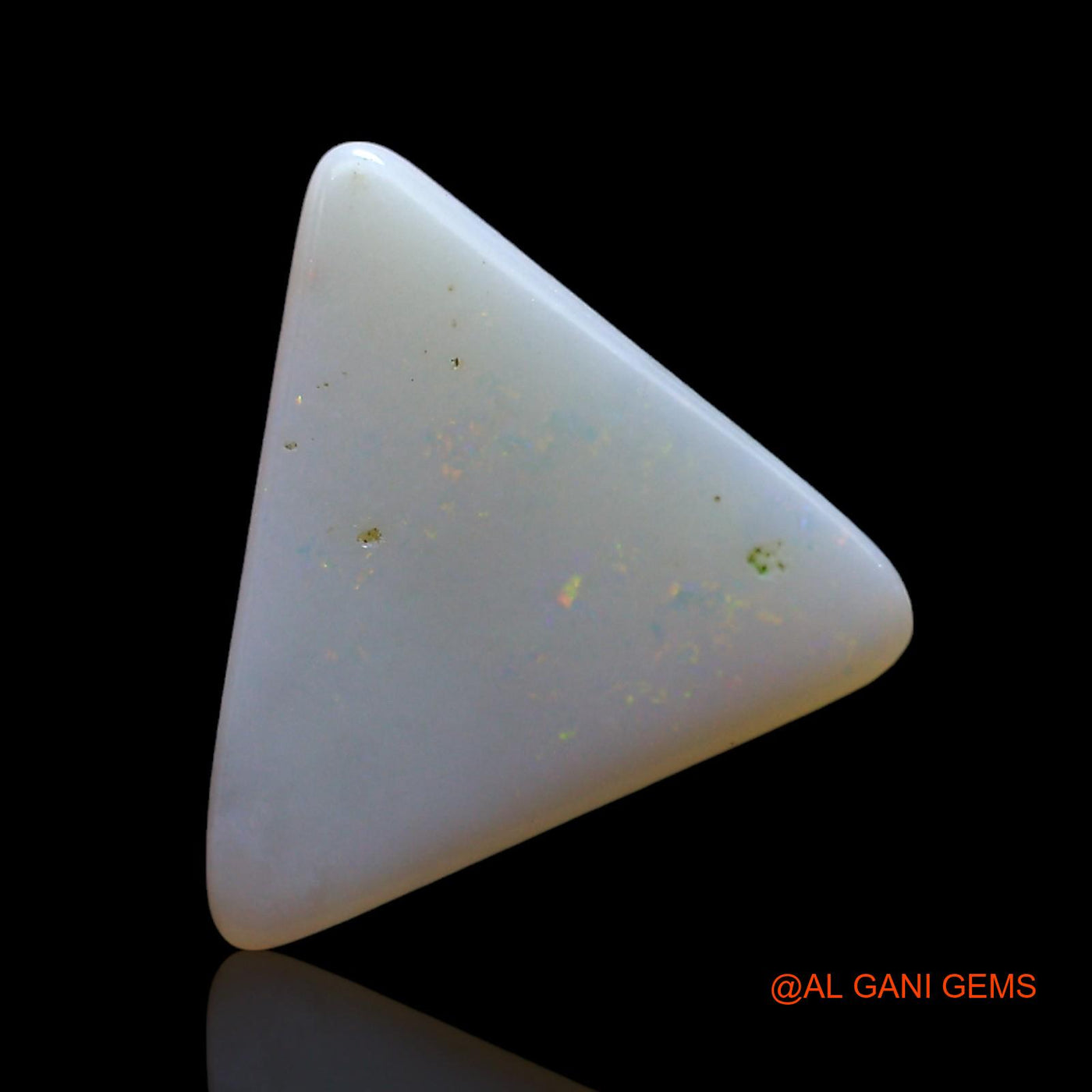 1.00 Cts Natural Australian Fire Opal Loose Gemstone Trillion Cabochon 11x10x2 mm AF-783