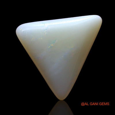1.00 Cts Natural Australian Fire Opal Loose Gemstone Trillion Cabochon 11x10x2 mm AF-783