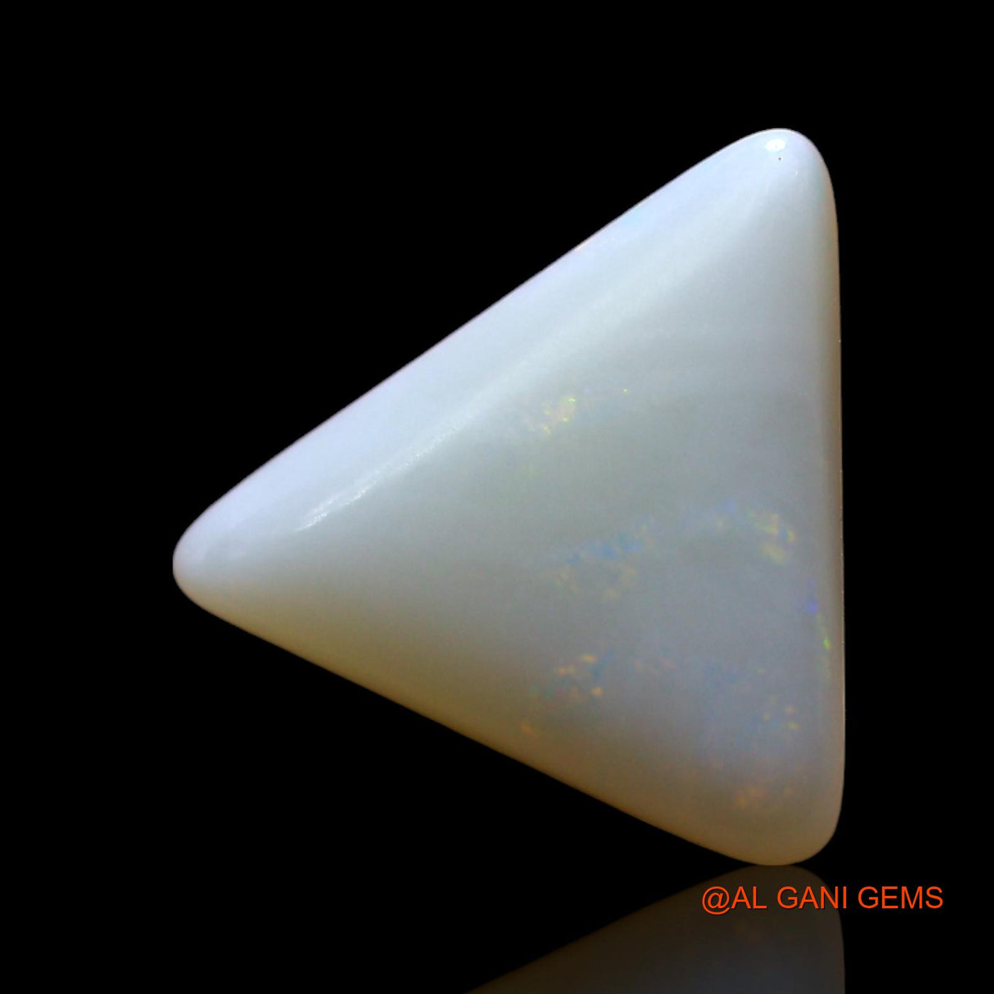 1.00 Cts Natural Australian Fire Opal Loose Gemstone Trillion Cabochon 11x10x2 mm AF-783
