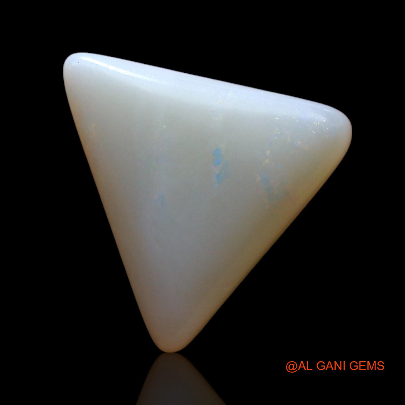 1.00 Cts Natural Australian Fire Opal Loose Gemstone Trillion Cabochon 11x10x2 mm AF-783