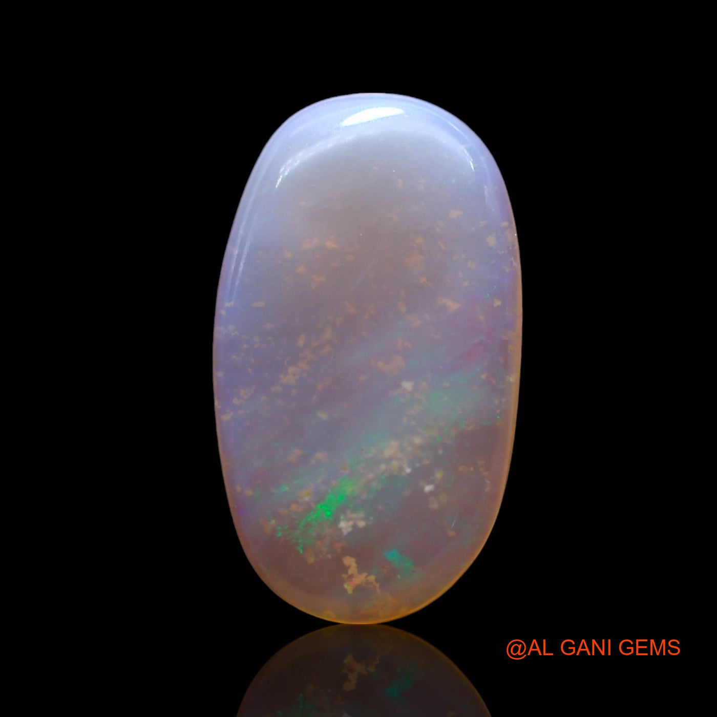 1.00 Cts Natural Australian Fire Opal Loose Gemstone Oval Cabochon 13x7x2 mm AF-784
