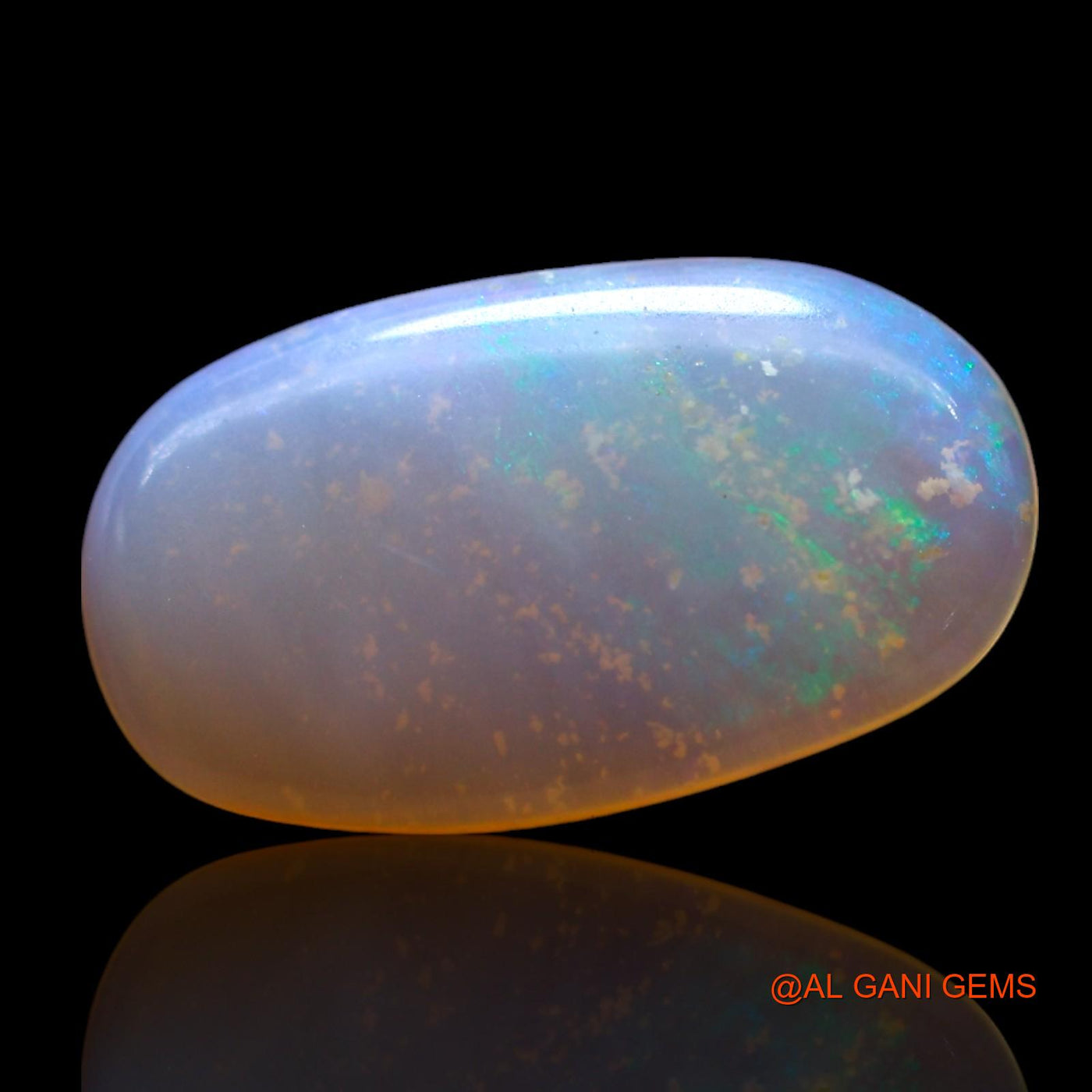 1.00 Cts Natural Australian Fire Opal Loose Gemstone Oval Cabochon 13x7x2 mm AF-784