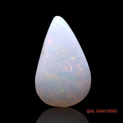 1.00 Cts Natural Australian Fire Opal Pear Cabochon Loose Gemstone For Jewelry 12x7x2 mm AF-785