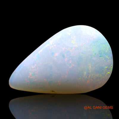 1.00 Cts Natural Australian Fire Opal Pear Cabochon Loose Gemstone For Jewelry 12x7x2 mm AF-785