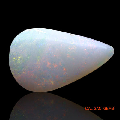 1.00 Cts Natural Australian Fire Opal Pear Cabochon Loose Gemstone For Jewelry 12x7x2 mm AF-785