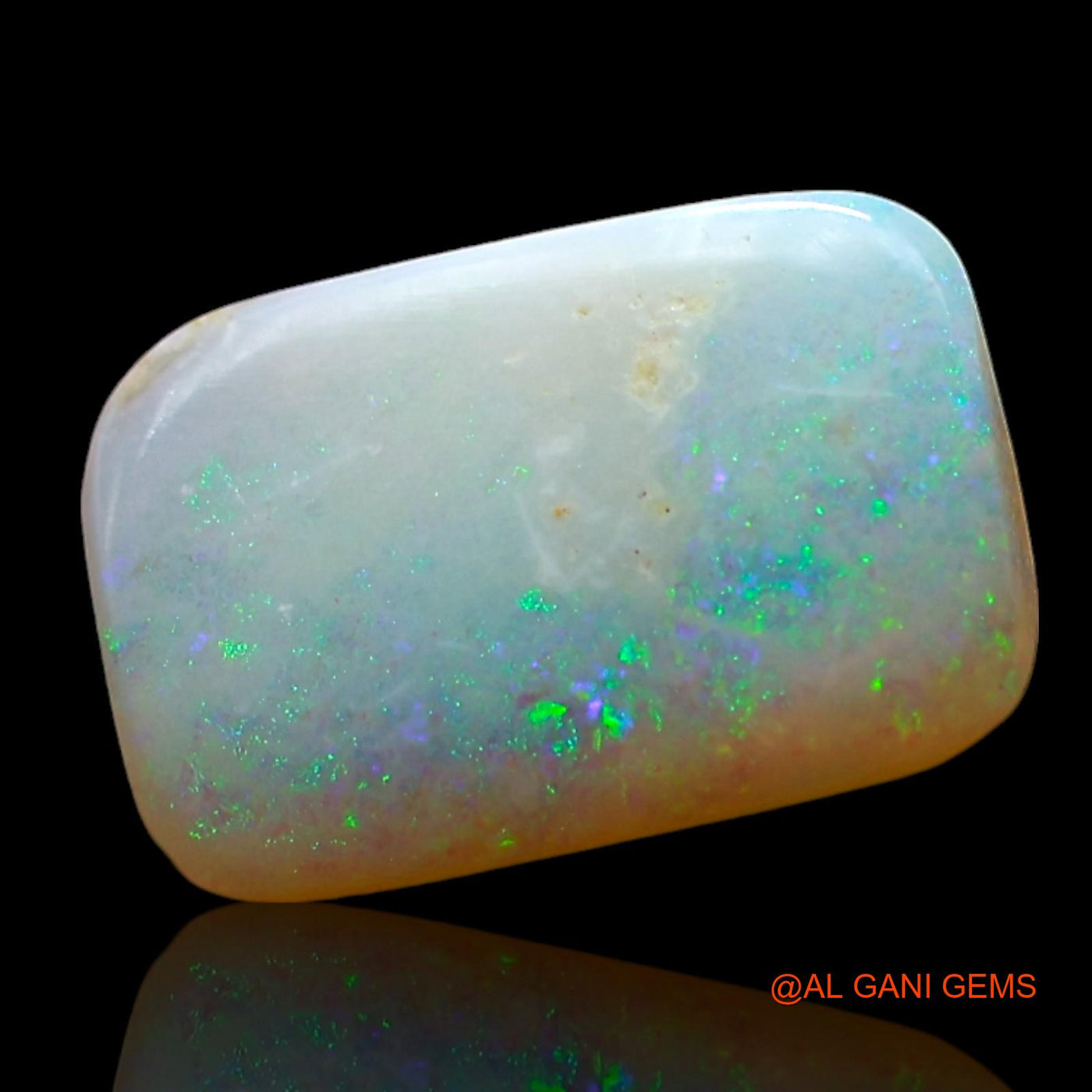 1.00 Cts Unheated Australian Fire Opal Loose Gemstone Square Cabochon Natural 11x7x2 mm AF-788