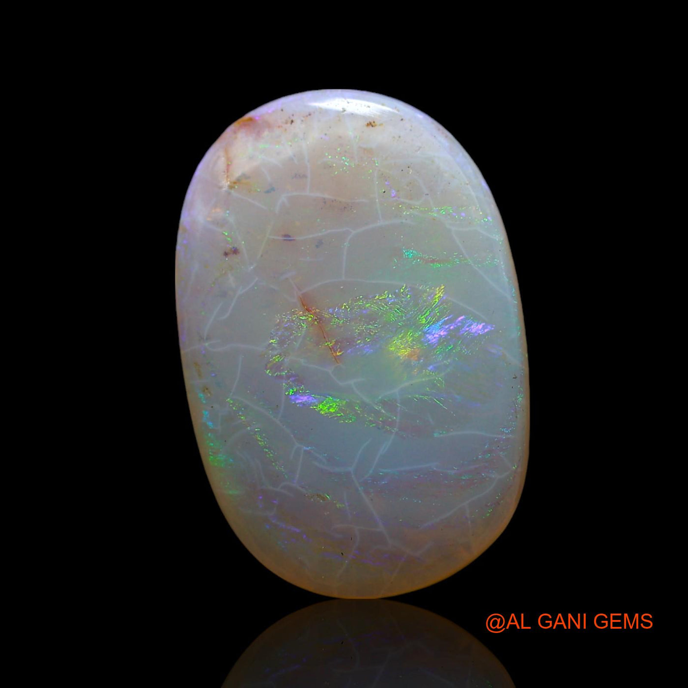 4.00 Cts Natural Australian Fire Opal Oval Cabochon Loose Gemstone For Jewelry 17x11x2 mm AF-78