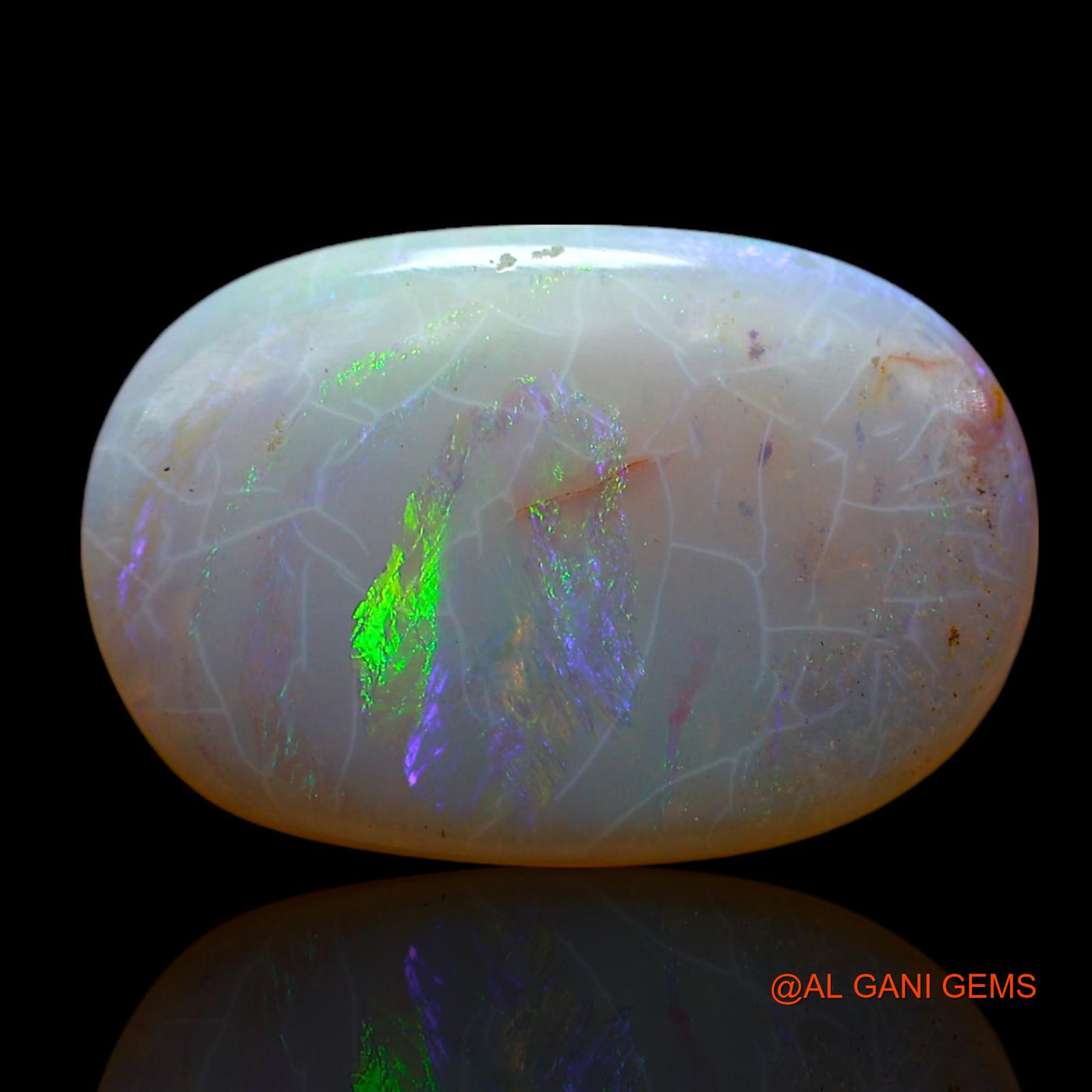 4.00 Cts Natural Australian Fire Opal Oval Cabochon Loose Gemstone For Jewelry 17x11x2 mm AF-78