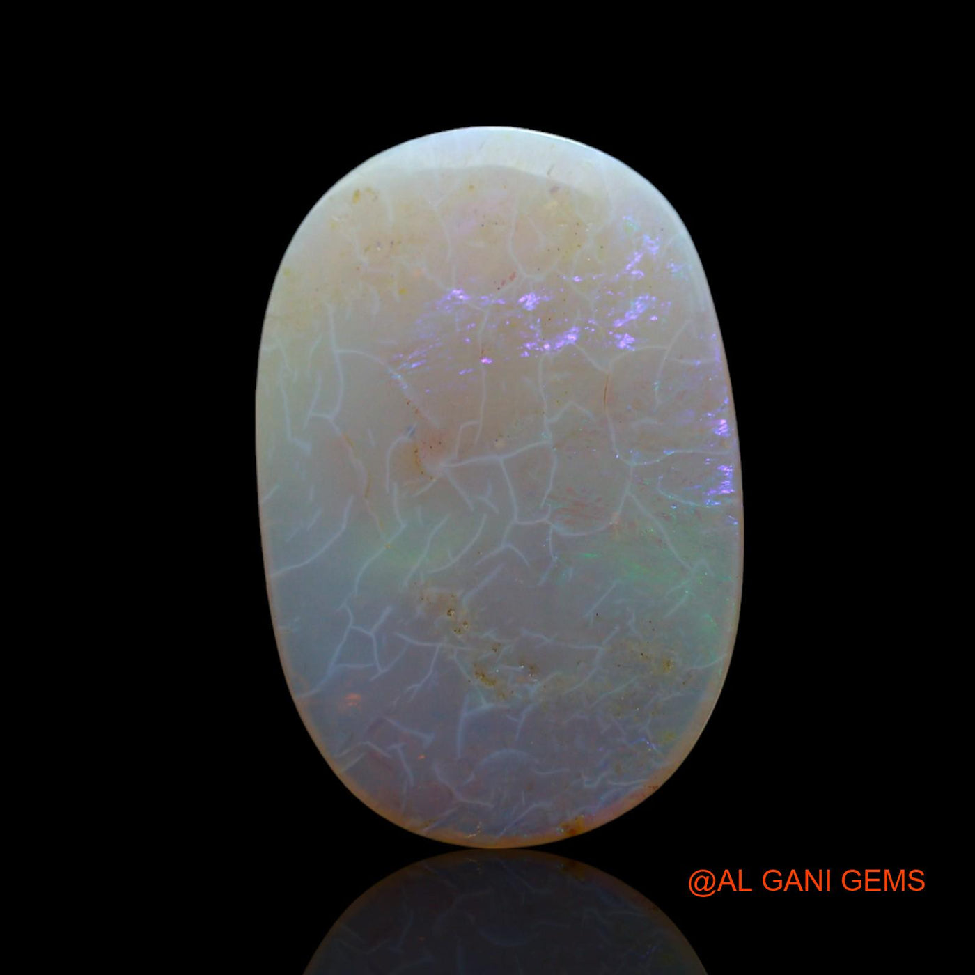 4.00 Cts Natural Australian Fire Opal Oval Cabochon Loose Gemstone For Jewelry 17x11x2 mm AF-78