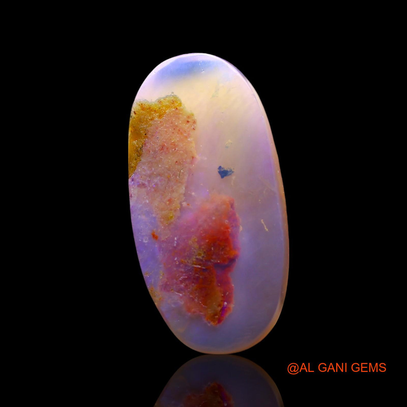 3.00 Cts Unheated Australian Fire Opal Loose Gemstone Oval Cabochon Natural 18x9x2 mm AF-791
