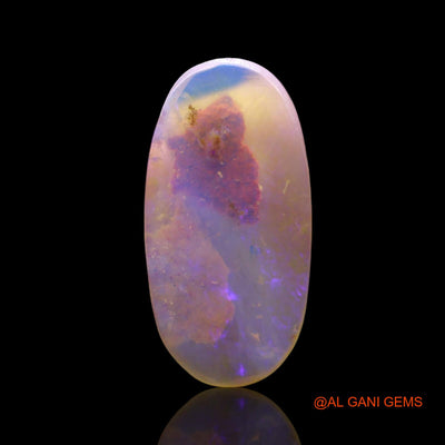 3.00 Cts Unheated Australian Fire Opal Loose Gemstone Oval Cabochon Natural 18x9x2 mm AF-791