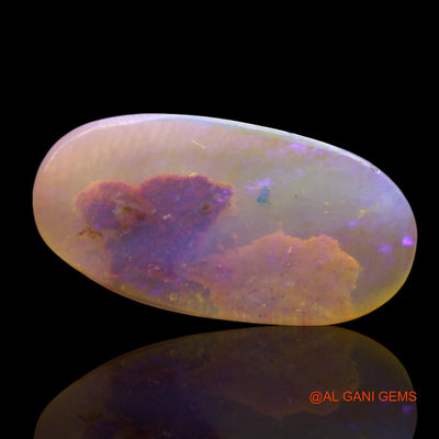 3.00 Cts Unheated Australian Fire Opal Loose Gemstone Oval Cabochon Natural 18x9x2 mm AF-791