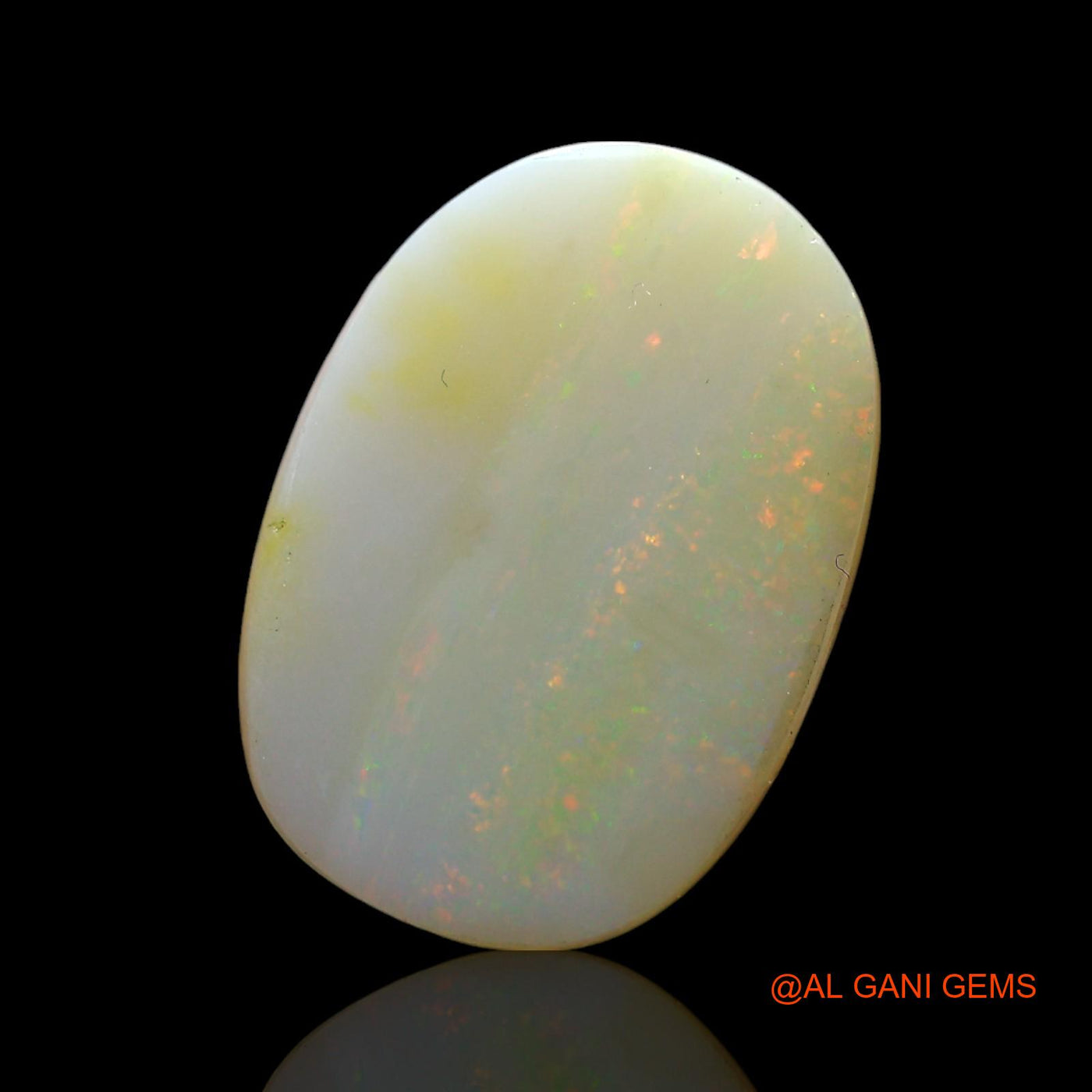 4.00 Cts Natural Australian Fire Opal Loose Gemstone Oval Cabochon 15x10x3 mm AF-794