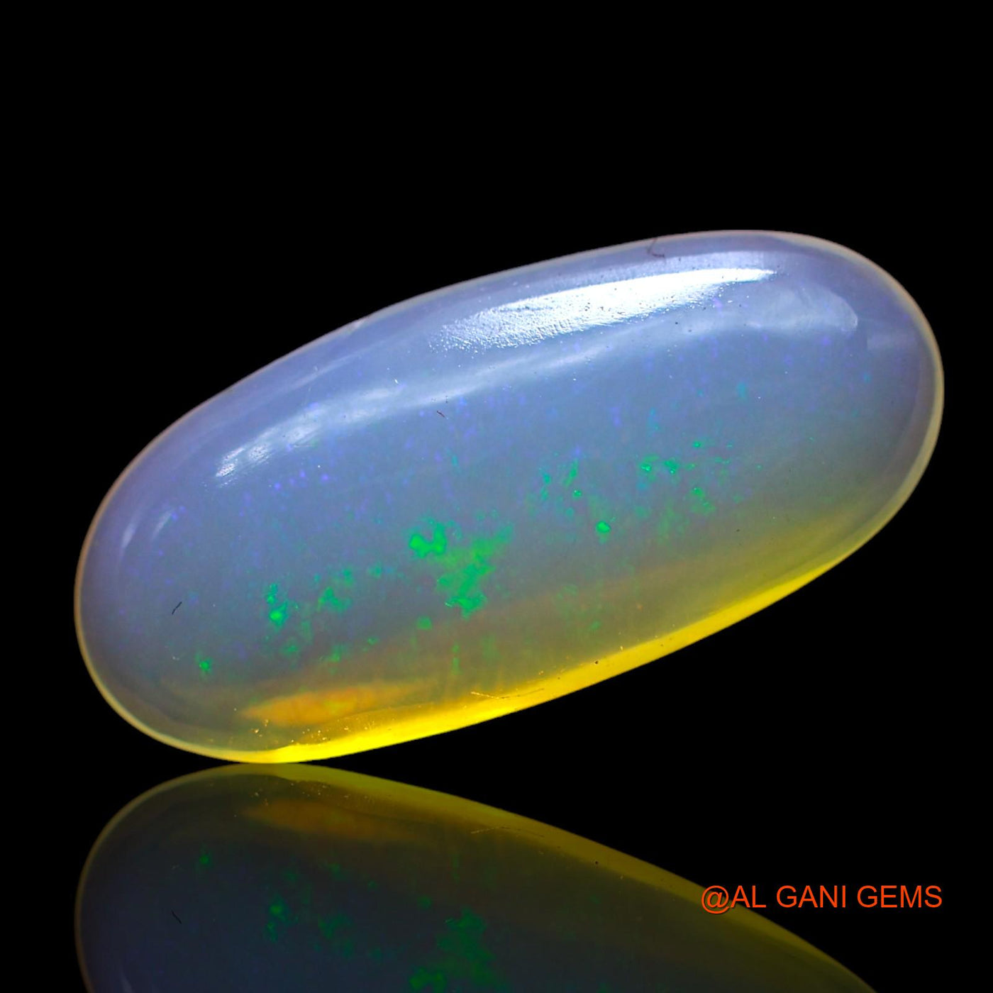 3.00 Cts Natural Australian Fire Opal Oval Cabochon Loose Gemstone For Jewelry 17x8x3 mm AF-795