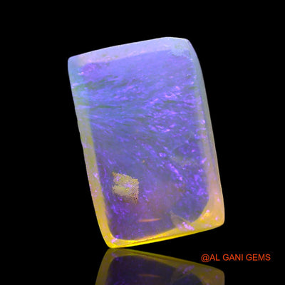 Natural Fire Opal Gemstone 2.00 Cts Loose Square Cabochon From Australia 10x7x3 mm AF-797