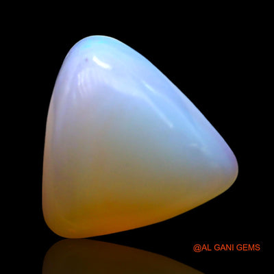 2.00 Cts Unheated Australian Fire Opal Loose Gemstone Trillion Cabochon Natural 10x9x4 mm AF-799