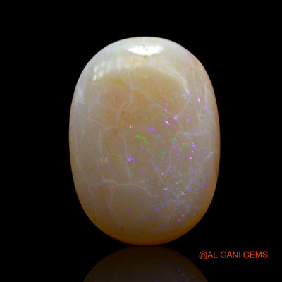 20.00 Cts Unheated Australian Fire Opal Loose Gemstone Oval Cabochon Natural 22x15x8 mm AF-7