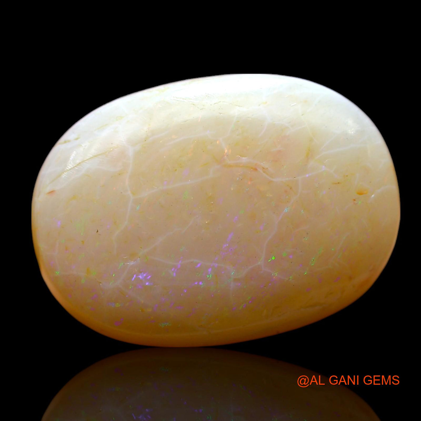 20.00 Cts Unheated Australian Fire Opal Loose Gemstone Oval Cabochon Natural 22x15x8 mm AF-7