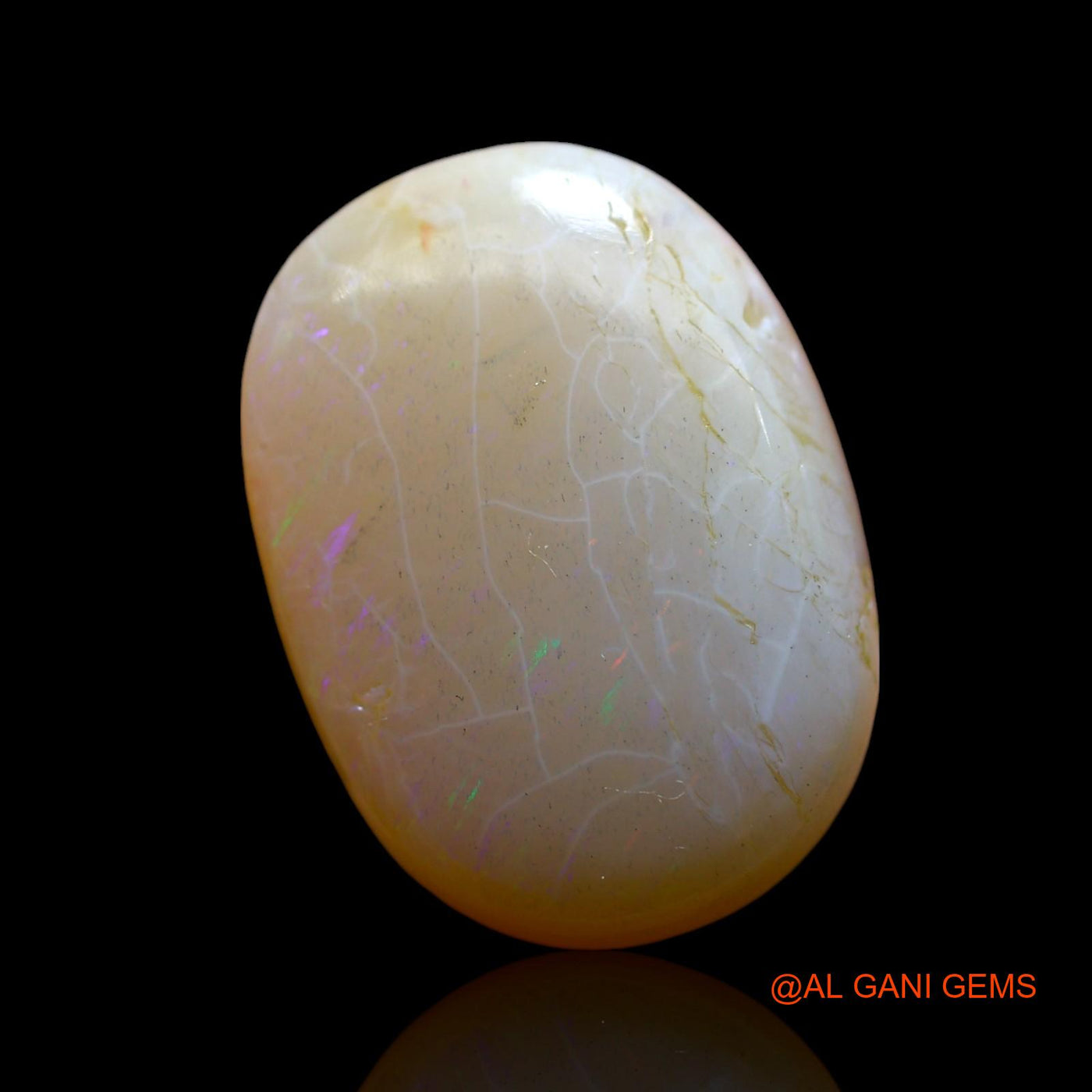 20.00 Cts Unheated Australian Fire Opal Loose Gemstone Oval Cabochon Natural 22x15x8 mm AF-7
