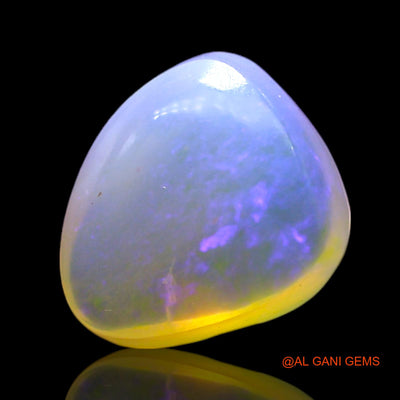 1.00 Cts Natural Australian Fire Opal Loose Gemstone Fancy Cabochon 8x8x4 mm AF-800