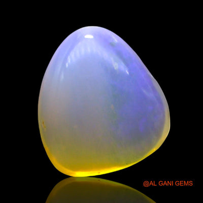 1.00 Cts Natural Australian Fire Opal Loose Gemstone Fancy Cabochon 8x8x4 mm AF-800