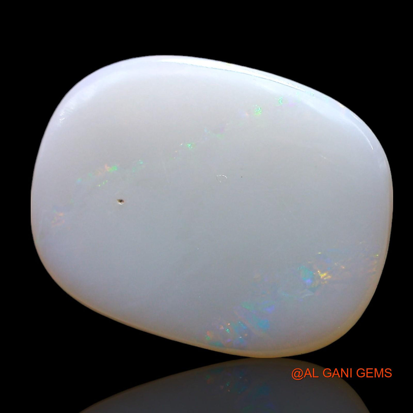 2.00 Cts Unheated Australian Fire Opal Loose Gemstone Oval Cabochon Natural 17x13x1 mm AF-805