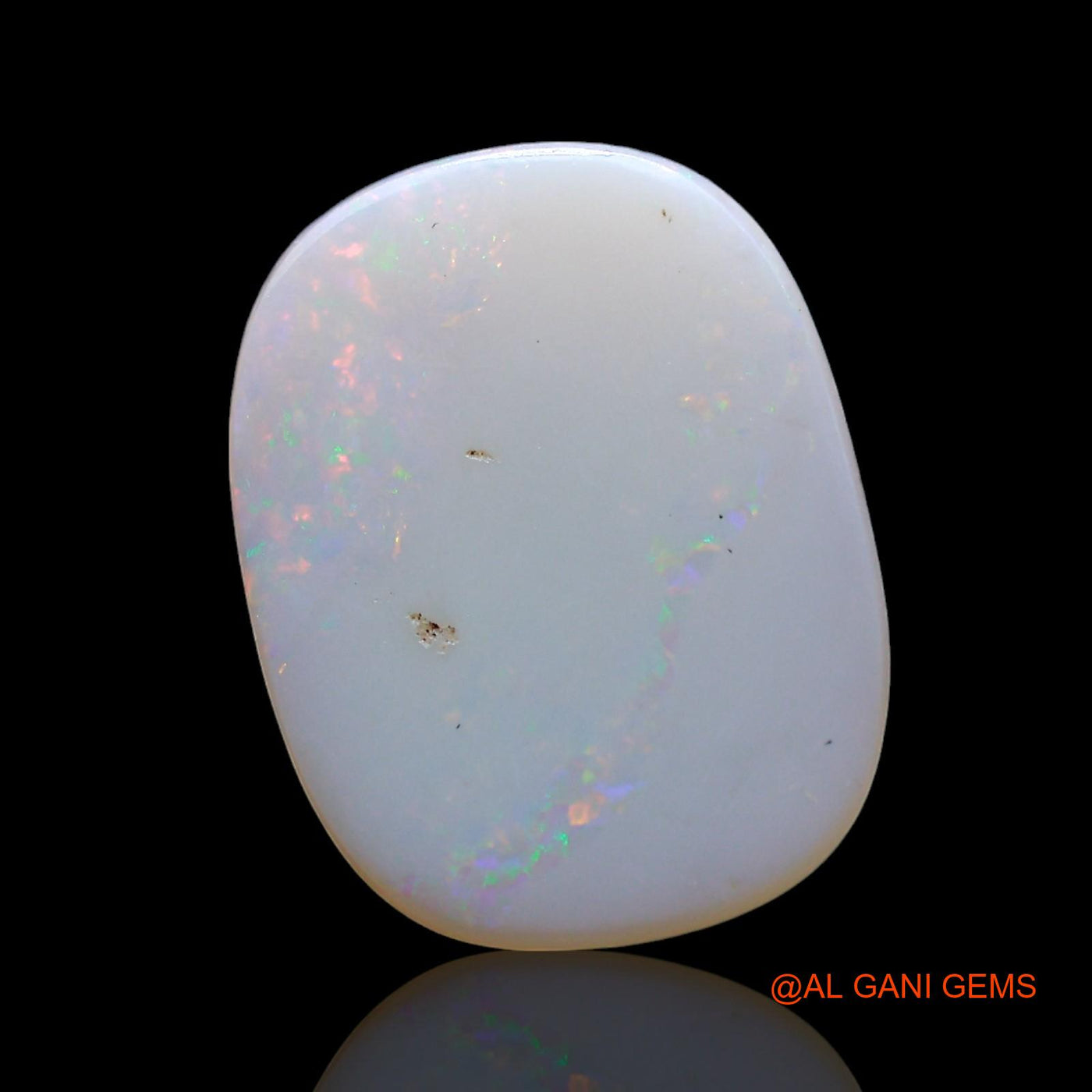 2.00 Cts Unheated Australian Fire Opal Loose Gemstone Oval Cabochon Natural 17x13x1 mm AF-805