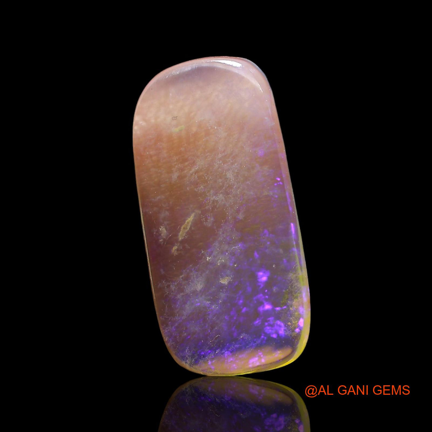 3.00 Cts Natural Australian Fire Opal Loose Gemstone Square Cabochon 19x9x2 mm AF-806