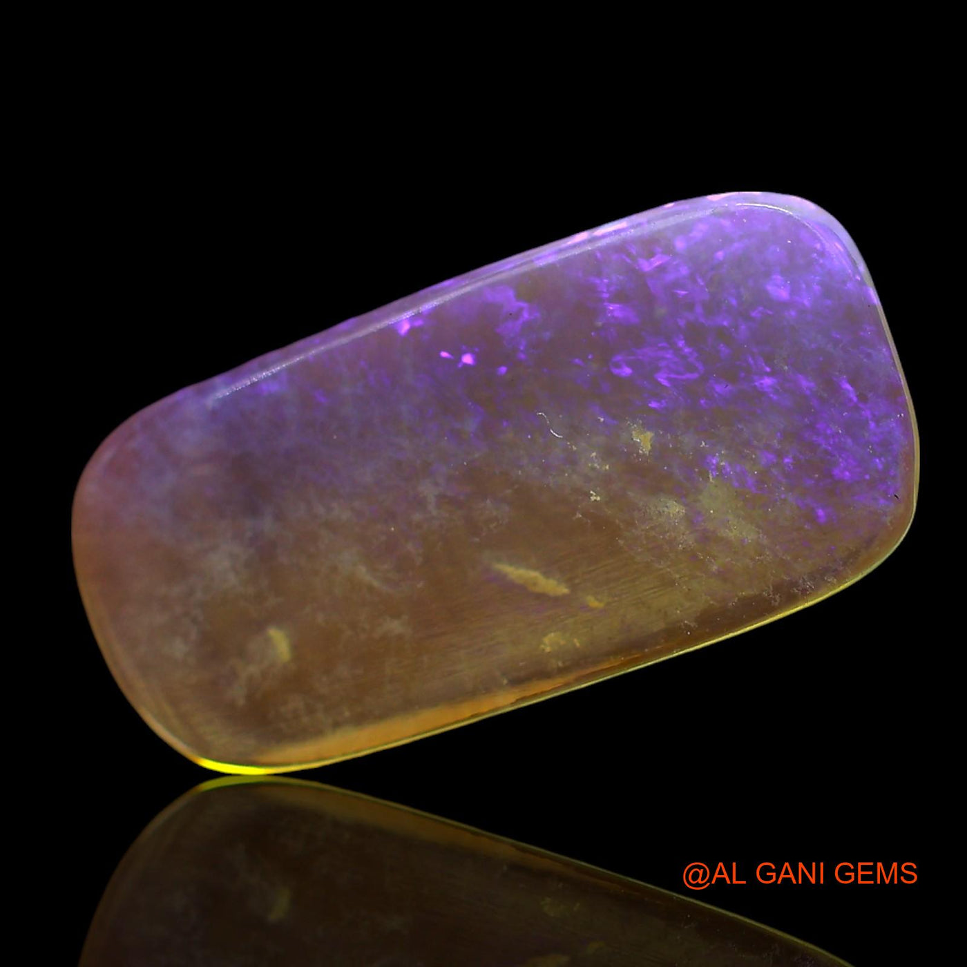 3.00 Cts Natural Australian Fire Opal Loose Gemstone Square Cabochon 19x9x2 mm AF-806