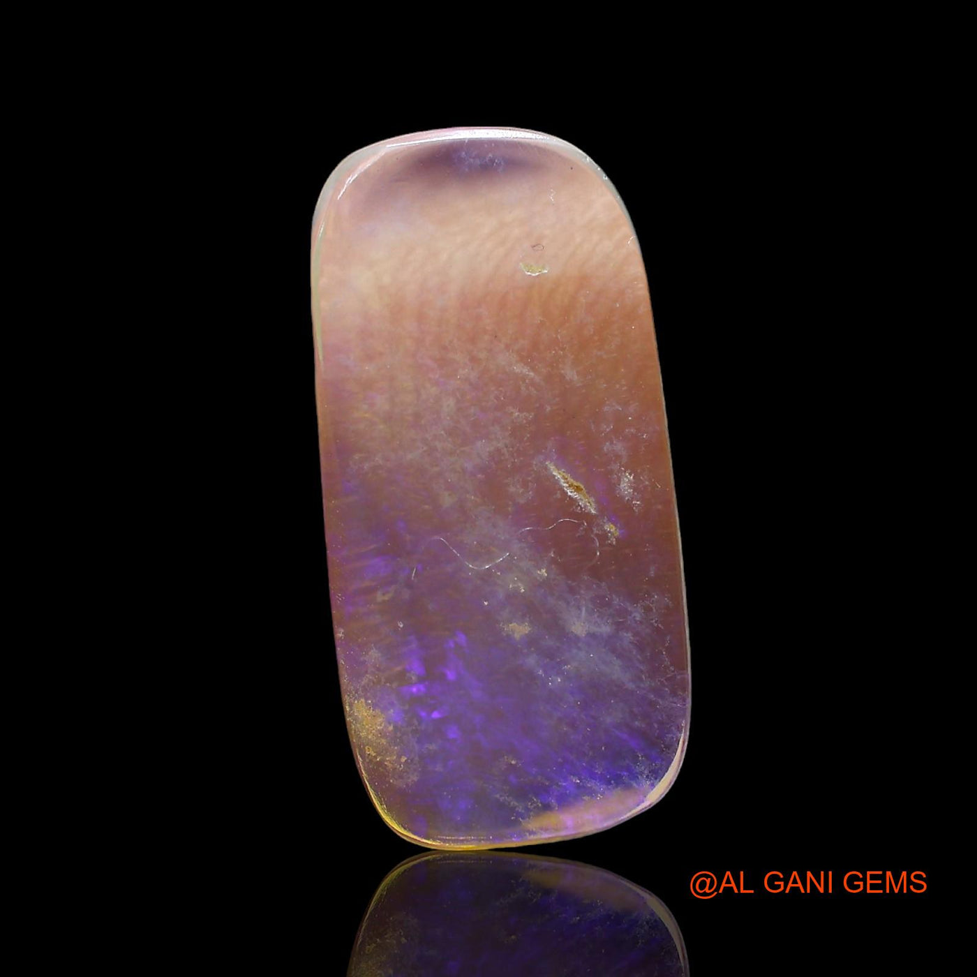 3.00 Cts Natural Australian Fire Opal Loose Gemstone Square Cabochon 19x9x2 mm AF-806