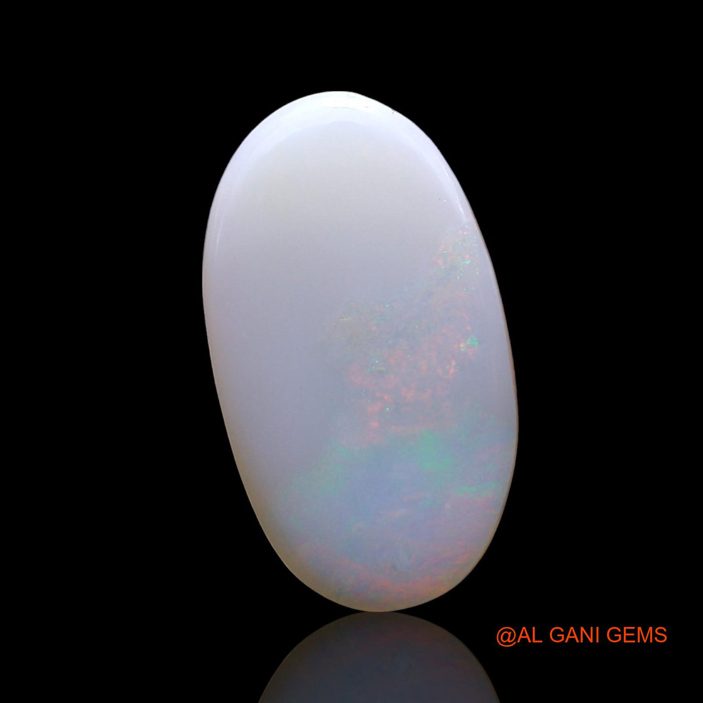 Natural Fire Opal Gemstone 4.00 Cts Loose Oval Cabochon From Australia 18x10x3 mm AF-807