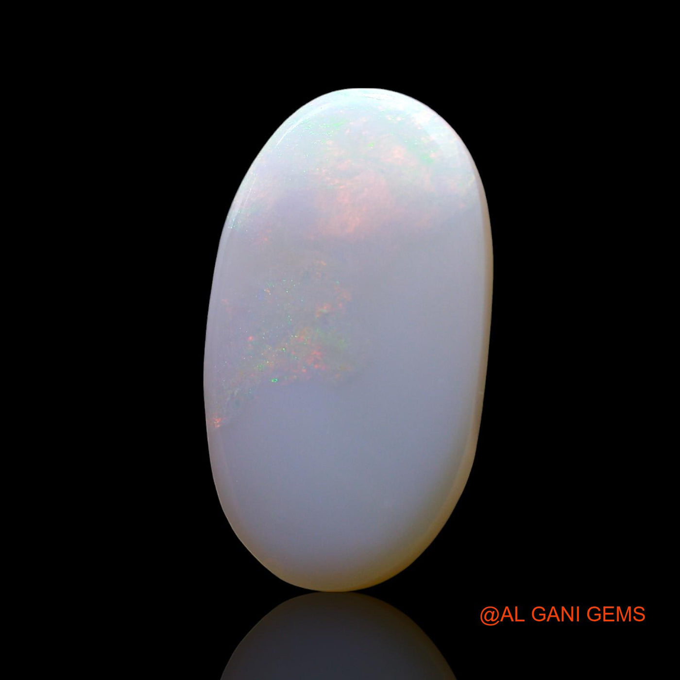 Natural Fire Opal Gemstone 4.00 Cts Loose Oval Cabochon From Australia 18x10x3 mm AF-807