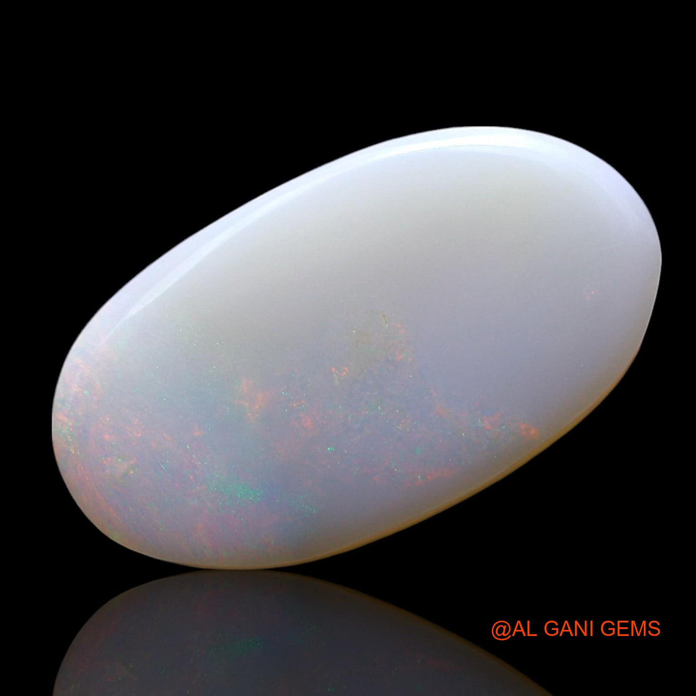Natural Fire Opal Gemstone 4.00 Cts Loose Oval Cabochon From Australia 18x10x3 mm AF-807