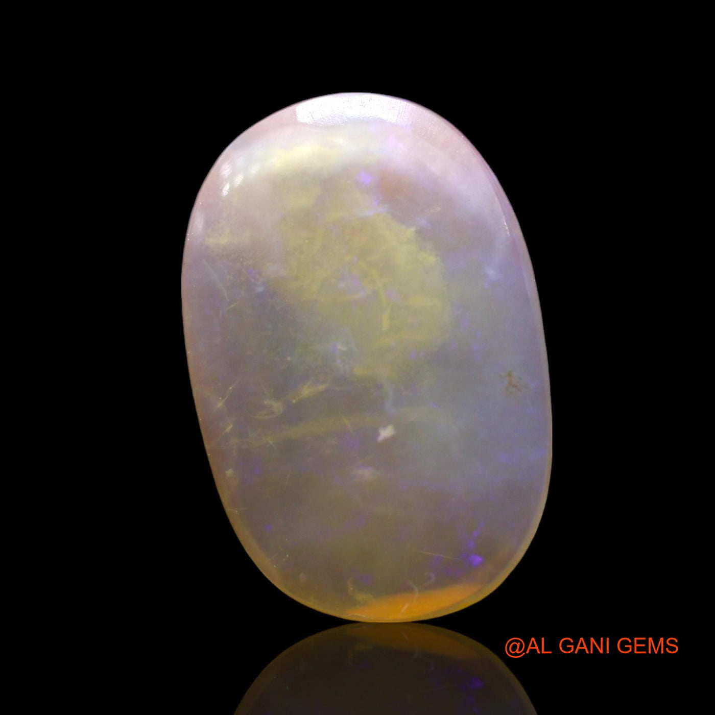 4.00 Cts Unheated Australian Fire Opal Loose Gemstone Oval Cabochon Natural 18x12x3 mm AF-808