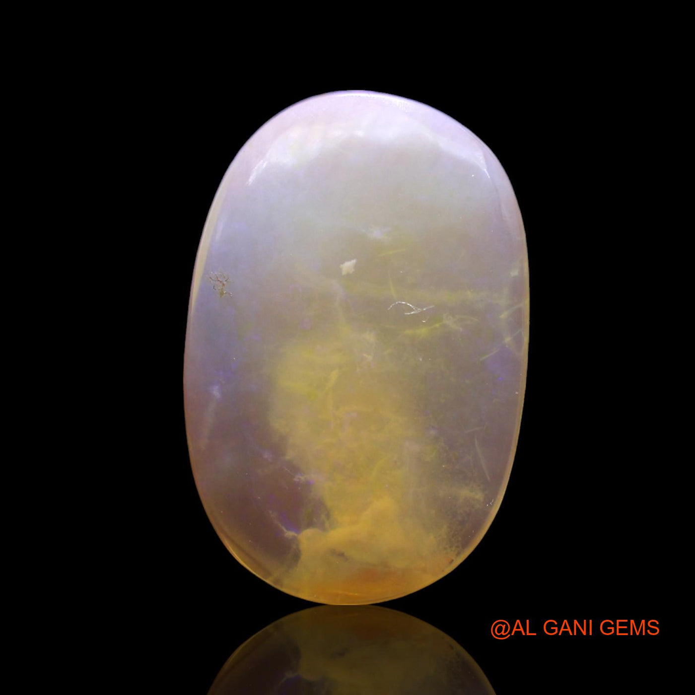 4.00 Cts Unheated Australian Fire Opal Loose Gemstone Oval Cabochon Natural 18x12x3 mm AF-808