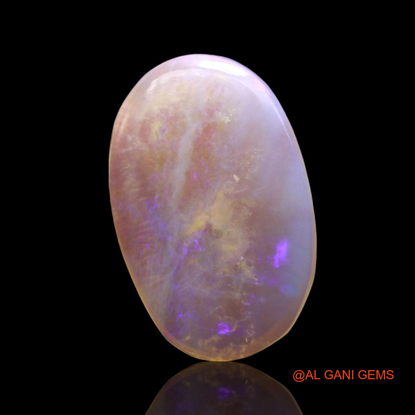 3.00 Cts Natural Australian Fire Opal Oval Cabochon Loose Gemstone For Jewelry 18x11x2 mm AF-809