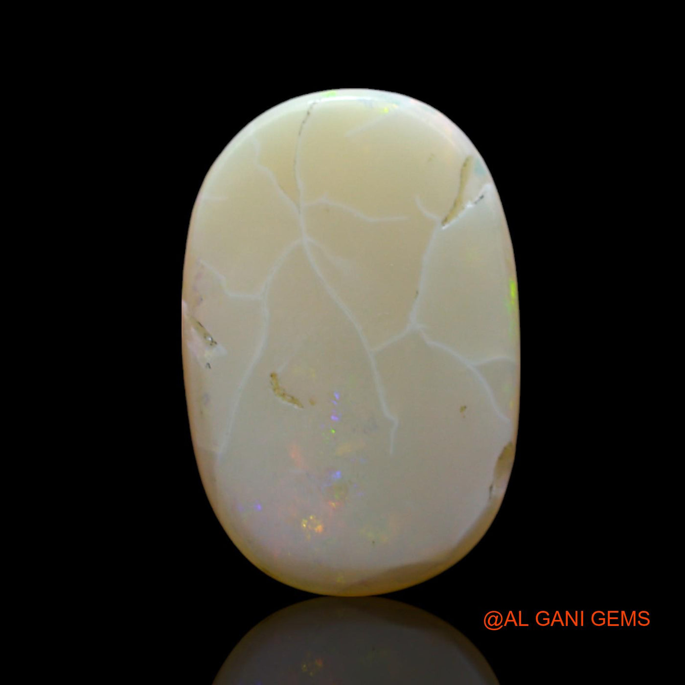6.00 Cts Natural Australian Fire Opal Oval Cabochon Loose Gemstone For Jewelry 17x11x4 mm AF-80