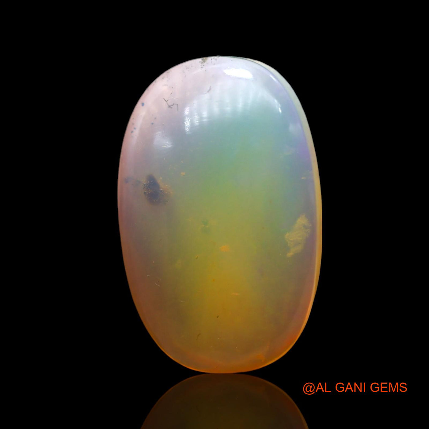 5.00 Cts Natural Australian Fire Opal Loose Gemstone Oval Cabochon 17x10x4 mm AF-810