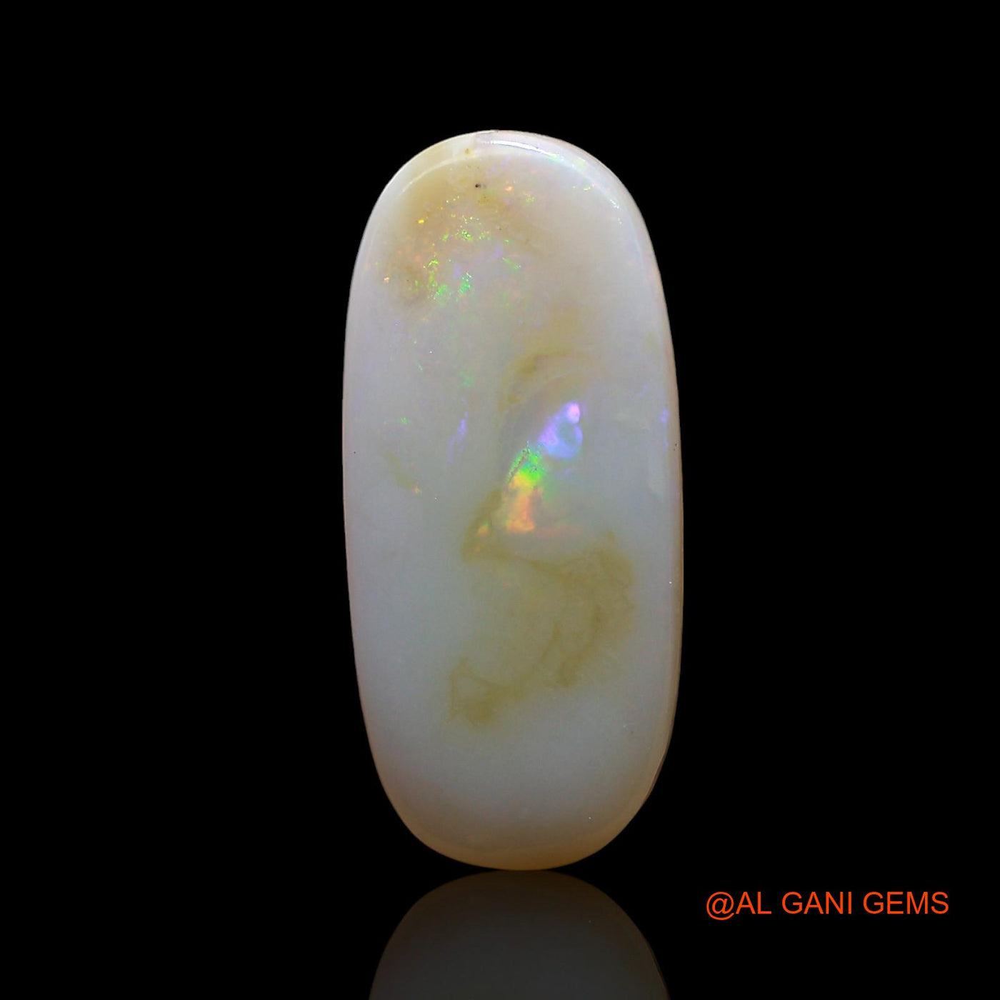 3.00 Cts Unheated Australian Fire Opal Loose Gemstone Oval Cabochon Natural 19x8x2 mm AF-811